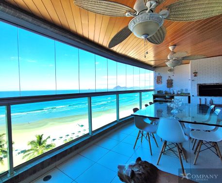 Apartamento Pé na Areia Frontal na Riviera - Vista Panorâmica!